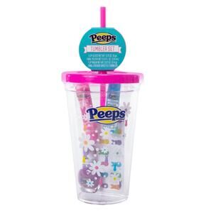 Easter Peeps Tumbler Lip Gloss Nail Polish Balm Stickers Basket Filler